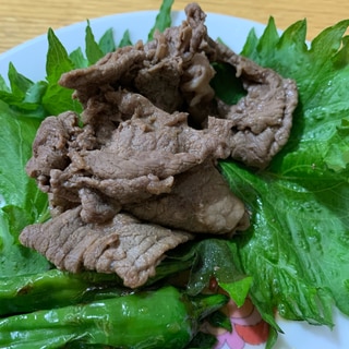 牛肉の大葉焼き